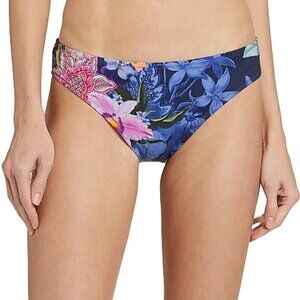 Johnny Was Neon Jungle Hipster Bikini Swim Bottom Womens XXL Blue Floral NWT